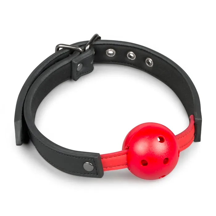 Fetish Collection Ball Gag With PVC Ball BlackRed Easytoys Male Sex Toys
