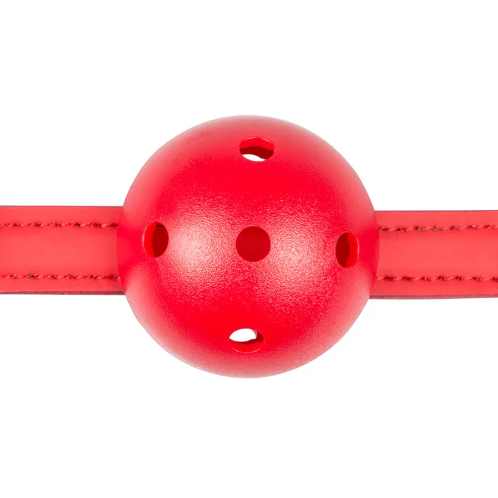 Fetish Collection Ball Gag With PVC Ball BlackRed Easytoys Male Sex Toys