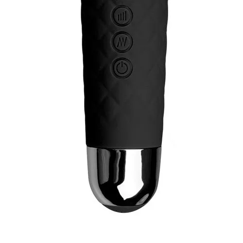 Powerful massager with builtin battery Wonder Wand black Easy Female Sex Toys