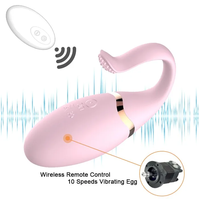 JRL Female Sex Toys JRL 10 Modes Remote Control Bullet Vibrator