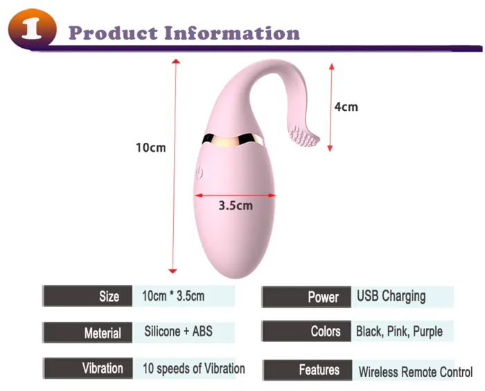 JRL Female Sex Toys JRL 10 Modes Remote Control Bullet Vibrator