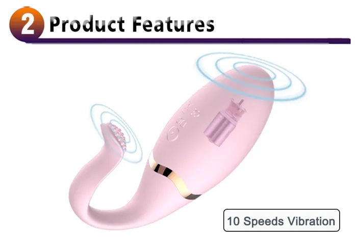 JRL Female Sex Toys JRL 10 Modes Remote Control Bullet Vibrator