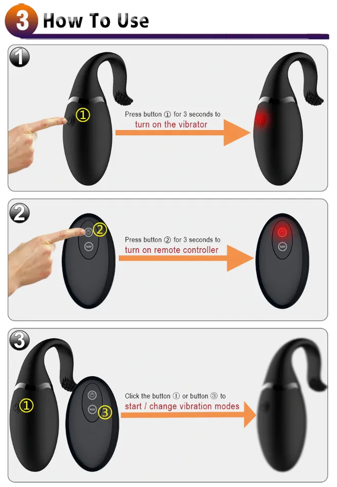 JRL Female Sex Toys JRL 10 Modes Remote Control Bullet Vibrator