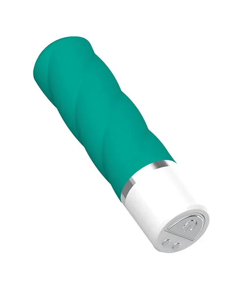 Bodispa INC Female Sex Toys Nobu Mini Siera Twisted Bullet Teal