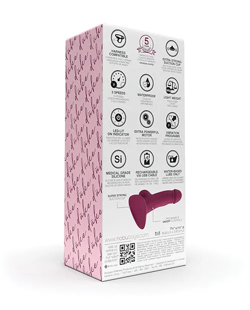 Dildos Nobu Duke Vibrating Dong Raspberry Bodispa INC