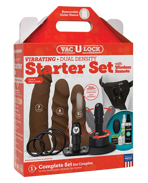 Dildos Vaculock Dual Density Starter Set Wwireless Remote Doc Johnson