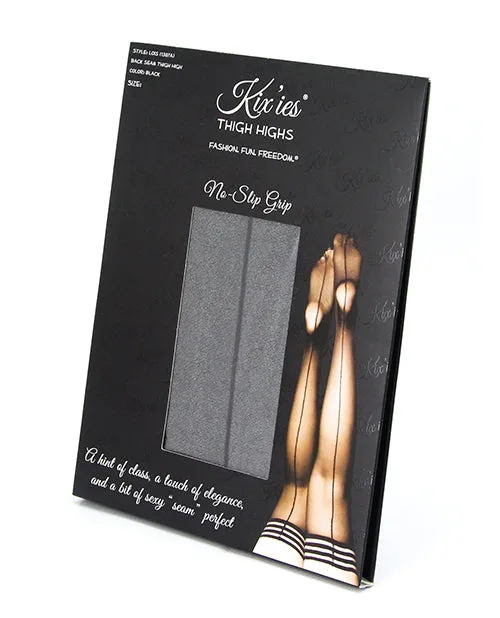 Kixies Lois Thigh High Wblack Seam Kixies INC Anal