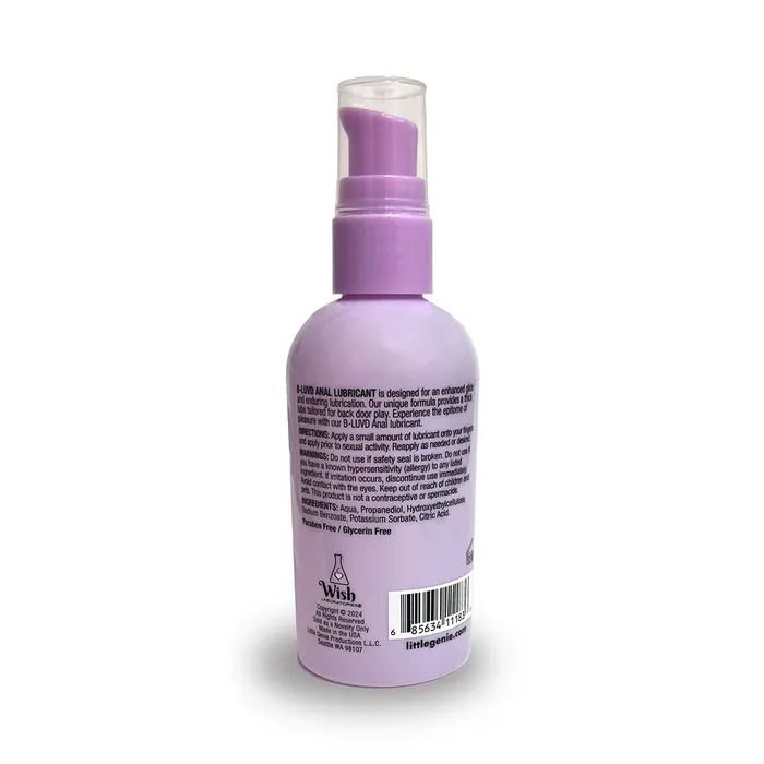 Lubricants Little Genie BLuvd WaterBased Anal Lubricant