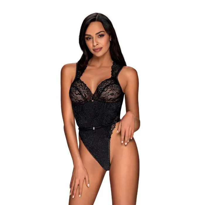 Obsessive Anal Elisetta Teddy Black LXL Obsessive Lingerie