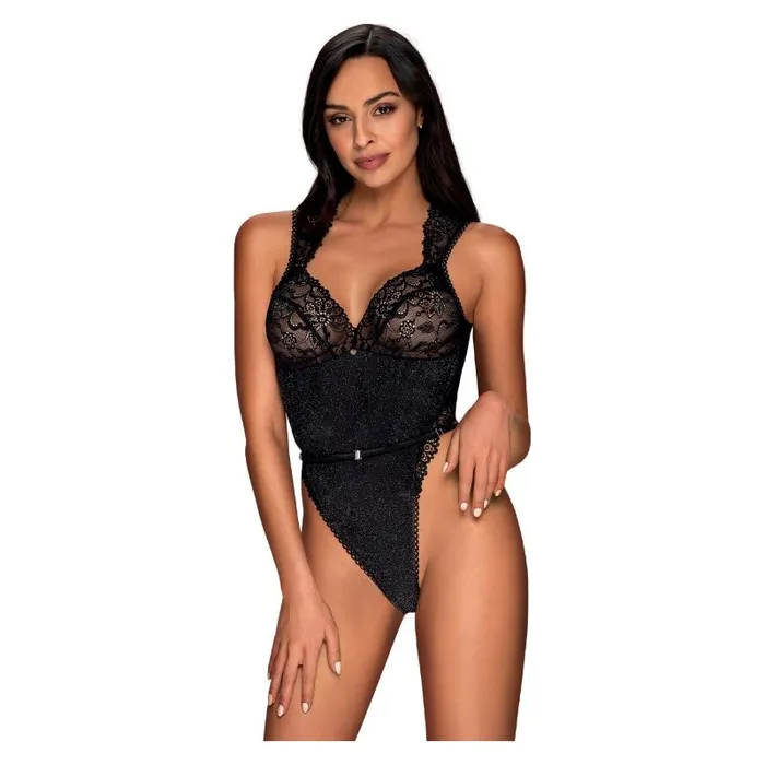 Obsessive Anal Elisetta Teddy Black LXL Obsessive Lingerie