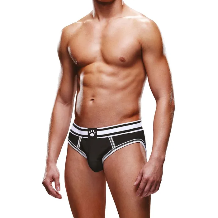 Prowler Anal Prowler Open Back Brief WhiteBlack SXL