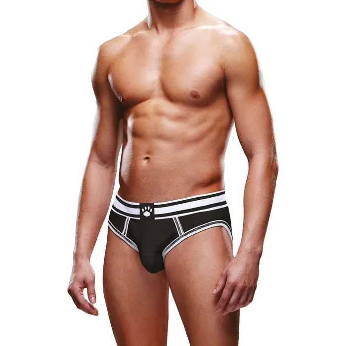 Prowler Anal Prowler Open Back Brief WhiteBlack SXL