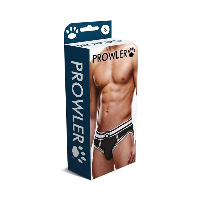 Prowler Anal Prowler Open Back Brief WhiteBlack SXL