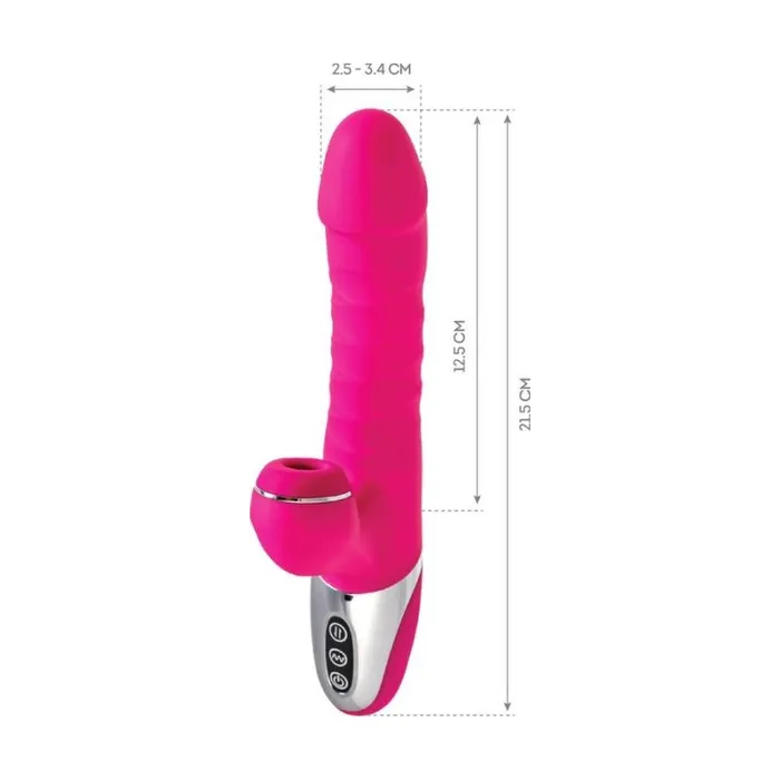 Vibrators JOS ToFrolly Thrusting Sucking Vibrator Pink JOS