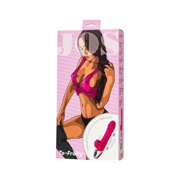 Vibrators JOS ToFrolly Thrusting Sucking Vibrator Pink JOS