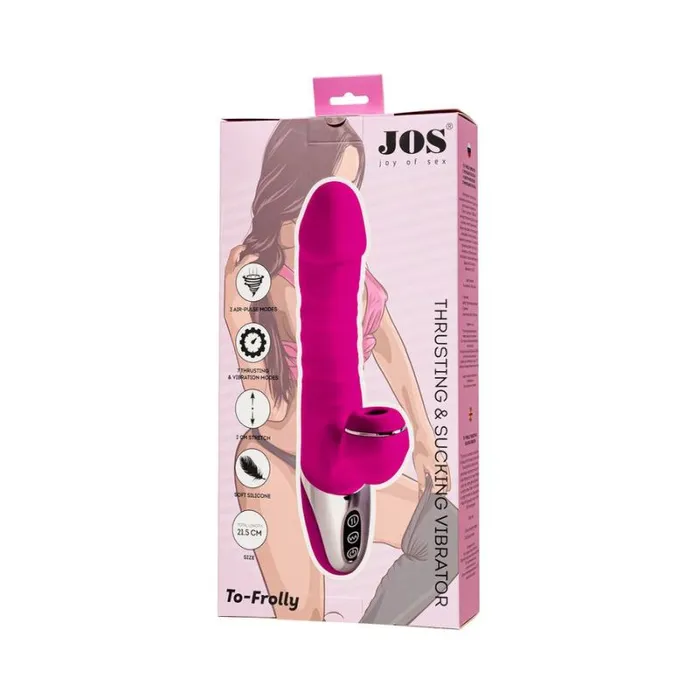 Vibrators JOS ToFrolly Thrusting Sucking Vibrator Pink JOS