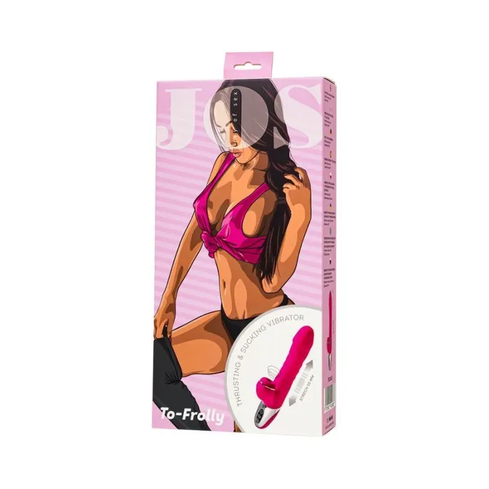 Vibrators JOS ToFrolly Thrusting Sucking Vibrator Pink JOS