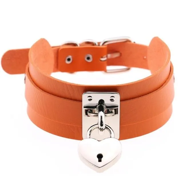 Anal CHASTITY CAGE CO Sissy Heart Choker
