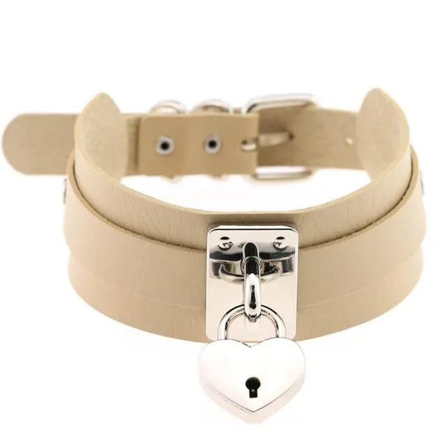 Anal CHASTITY CAGE CO Sissy Heart Choker