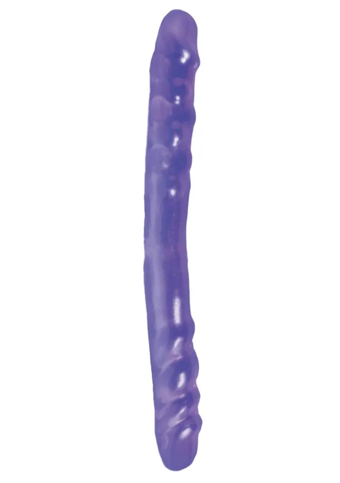 Basix Rubber Works 16In Double Dong Purple Pipedream Dildos