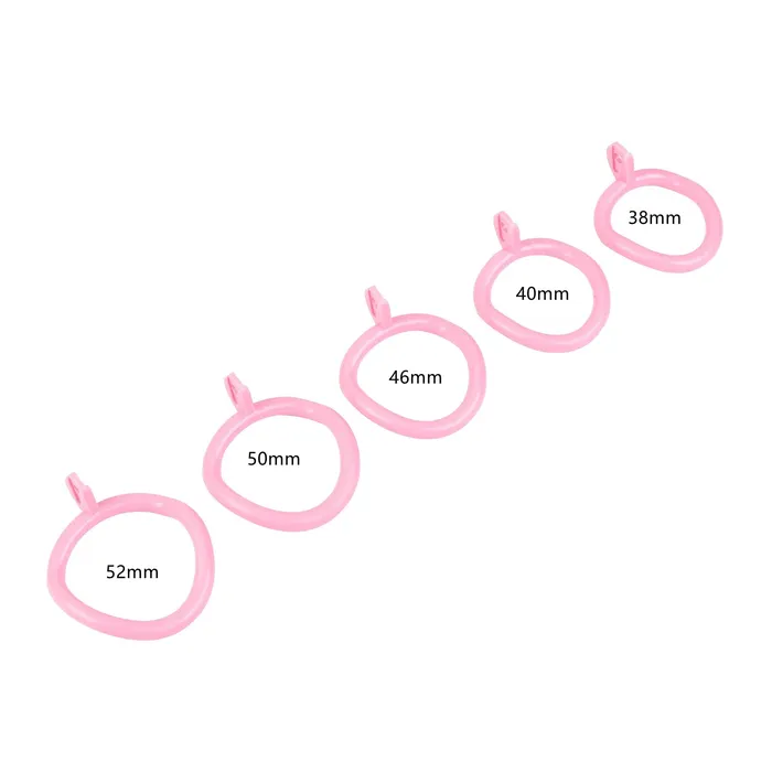CHASTITY CAGE CO Pink Flat Penis Cage Male Sex Toys CHASTITY CAGE CO Pink Flat Penis Cage Male Sex Toys