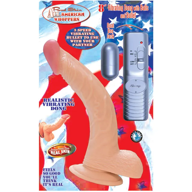 Dildos Nasstoys All Amer Whopper 8In Vib Dong WBalls
