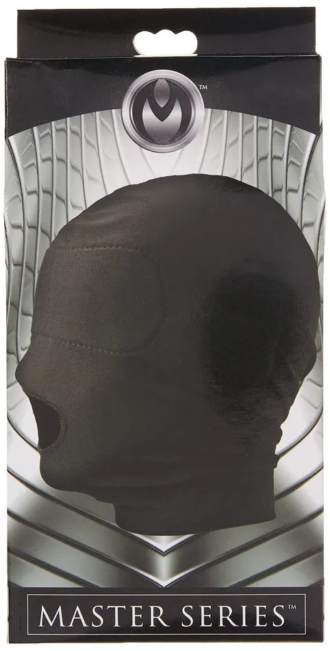 Master Series Anal Master Series Disguise Open Mouth Hood With Padded Blindfold Black 1 Count Master Series Anal Master Series Disguise Open Mouth Hood With Padded Blindfold Black 1 Count