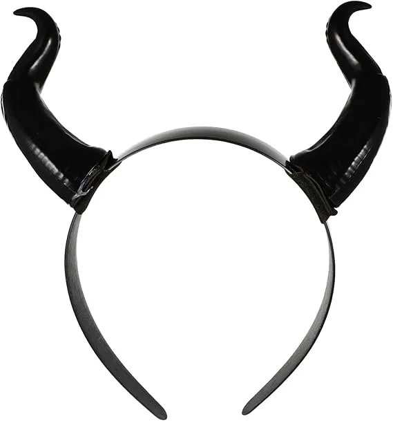 Anal Halloween Headband Ox Horn Shape Headdress Gothic Hair Accessories for Party Scandals