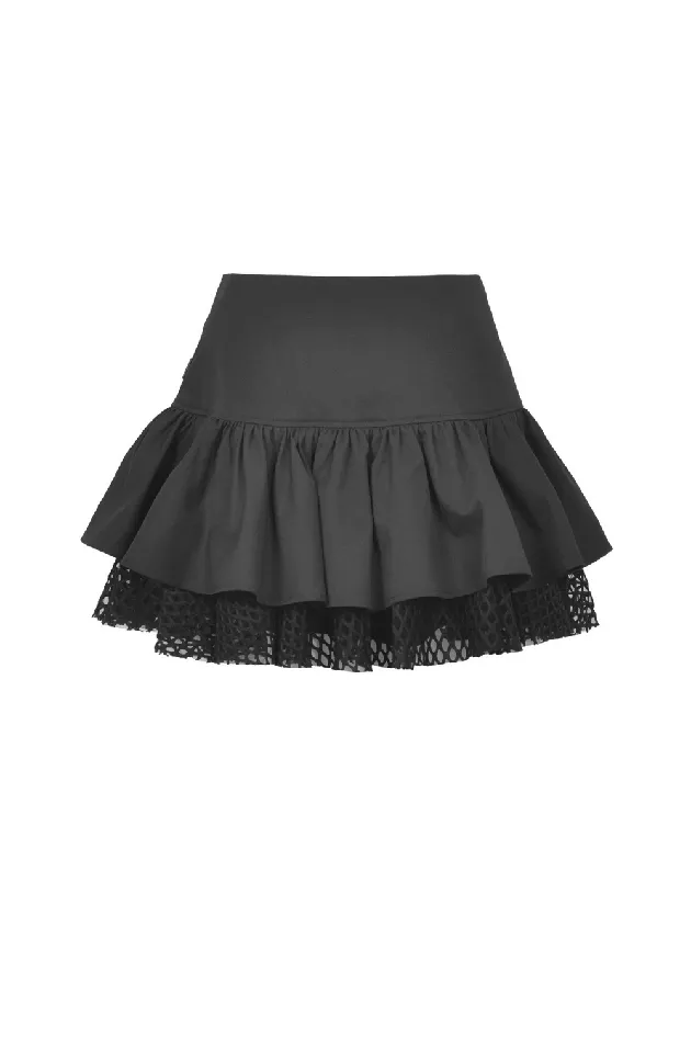 Couples EVEs SECRETS Gothic Skirt with LaceUp Zipper and Buckle Embellishments