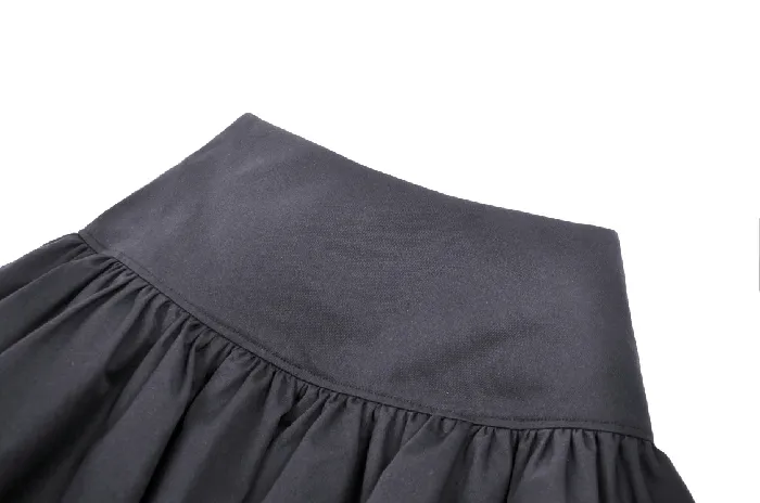 Couples EVEs SECRETS Gothic Skirt with LaceUp Zipper and Buckle Embellishments