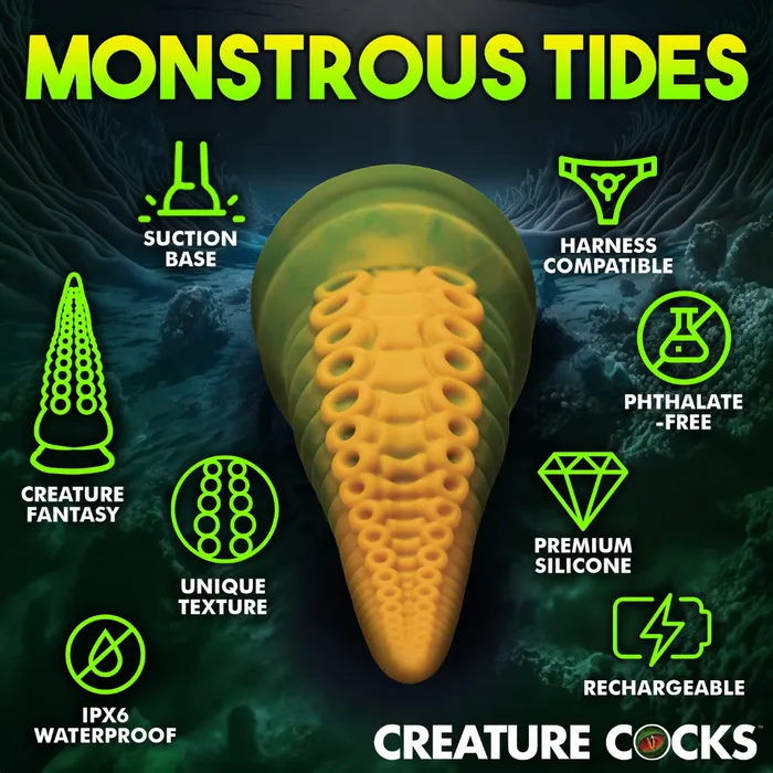 Creature Cocks Monstropus 20 Vibrating Tentacle Fantasy Dildo Creature Cocks Female Sex Toys