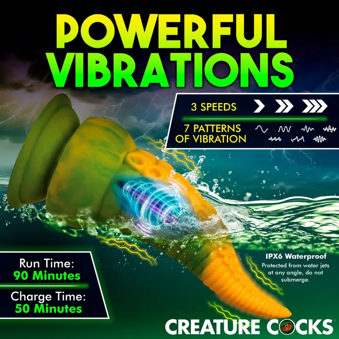Creature Cocks Monstropus 20 Vibrating Tentacle Fantasy Dildo Creature Cocks Female Sex Toys