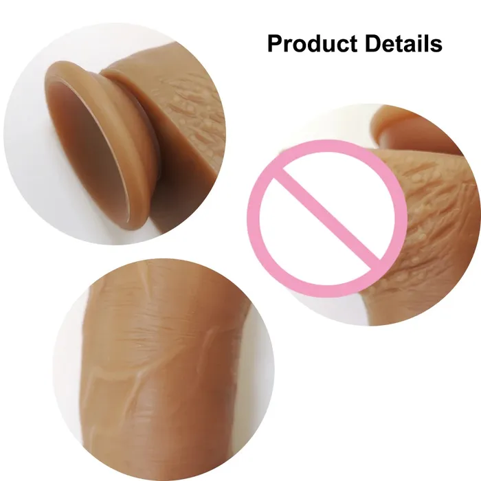 Dildos EVEs SECRETS Silicone Dildo Masturbator for Women Adult Realistic Soft Dildo Sex Toy