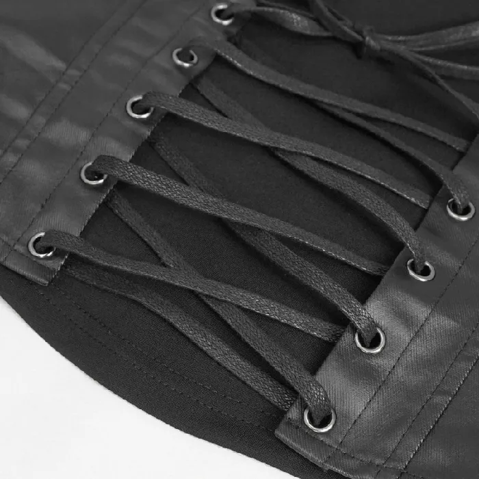 EVEs SECRETS Couples Gothic Punk Spaghetti Strap Camis with Laceup