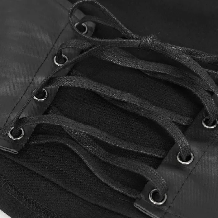 EVEs SECRETS Couples Gothic Punk Spaghetti Strap Camis with Laceup
