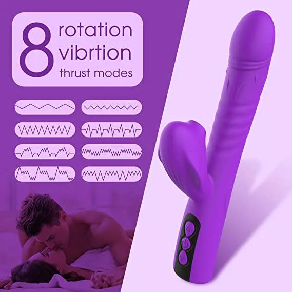 Female Sex Toys Thrusting Rabbit Vibrator Suction Vibrator for Women Lusty Age