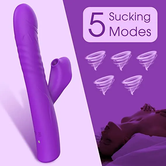 Female Sex Toys Thrusting Rabbit Vibrator Suction Vibrator for Women Lusty Age
