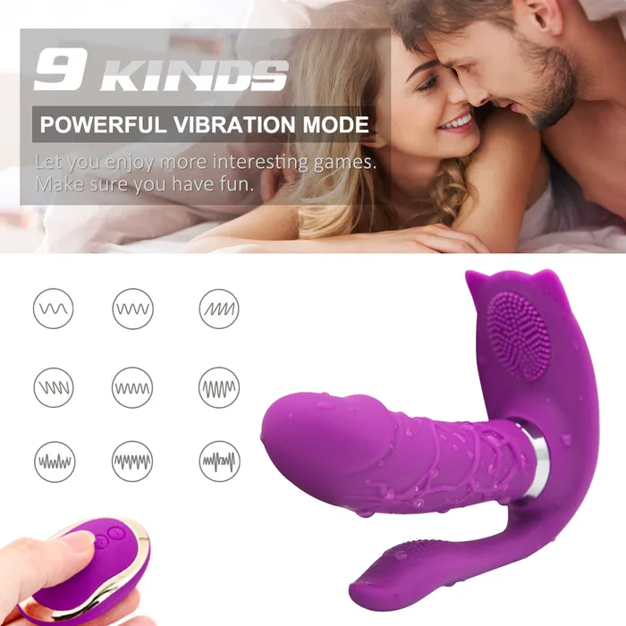 JazzToy Female Sex Toys Heating Remote Control Wearable Panty Vibrator for Women