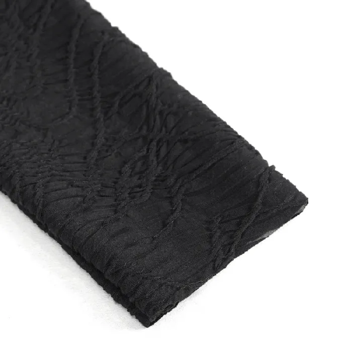 Male Sex Toys EVEs SECRETS Goth Patchwork HalfTurtleneck with Asymmetrical Hem