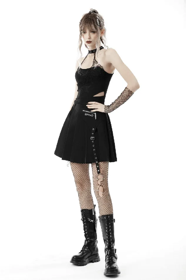 Stylish Halter Top with Asymmetrical Design and LaceUp Back EVEs SECRETS Couples